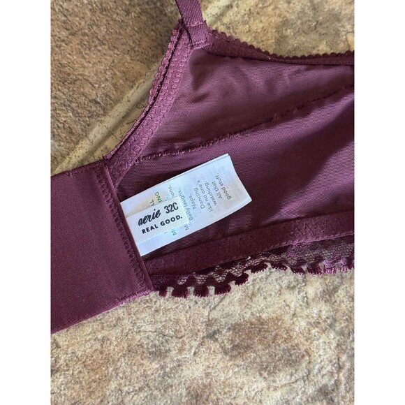 Aerie Real Power Wireless Push Up Joy Convertible Lace Bra Size 32C - Picture 11 of 12
